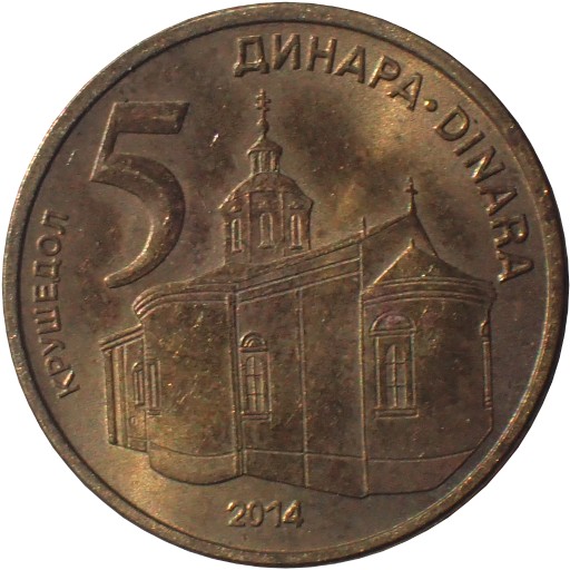 Zdjęcie oferty: Serbia 5 dinarów z 2014 roku - OBEJRZ. MOJĄ OFERTĘ