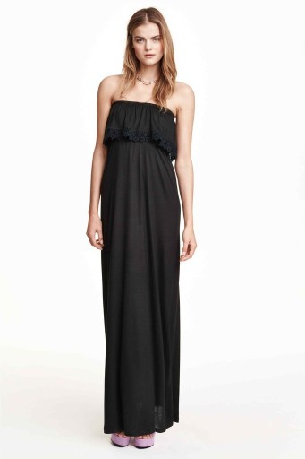 Zdjęcie oferty: Czarna sukienka maxi H&M Divided r. 36