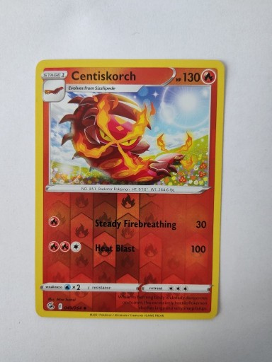 Zdjęcie oferty: Centiskorch 049/264 reverse holo - Fusion Strike