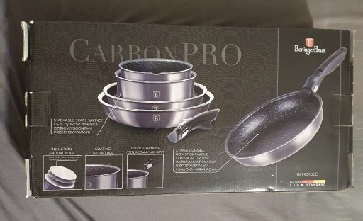 Zdjęcie oferty: Zestaw garnków Berlinger Haus Carbon Pro 9 el.