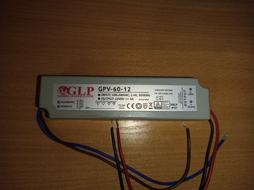 Zdjęcie oferty: Zasilacz LED GLP 60W 12V 5A hermetyczny IP67. NOWY