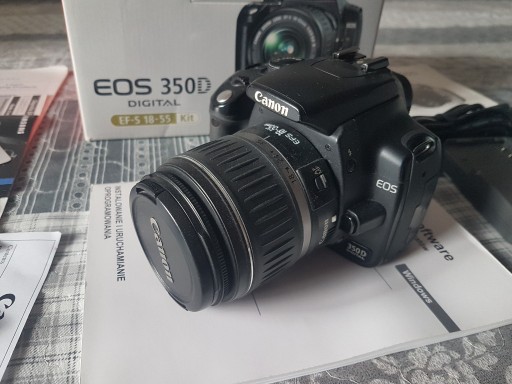 Zdjęcie oferty: Canon EOS 350D + 18-55 II Sandisk 2GB