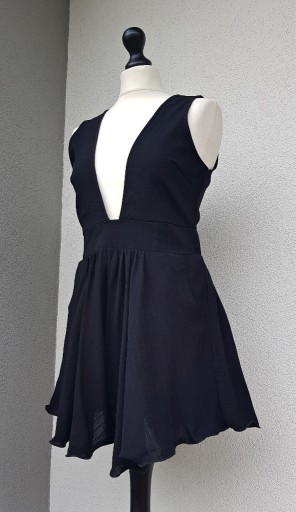 Zdjęcie oferty: Czarny kombinezon body sukienka seksowna M