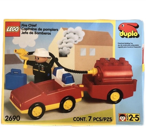 Zdjęcie oferty: LEGO DUPLO KOMENDANT STRAŻY NUMER 2690 z 1995 ROKU