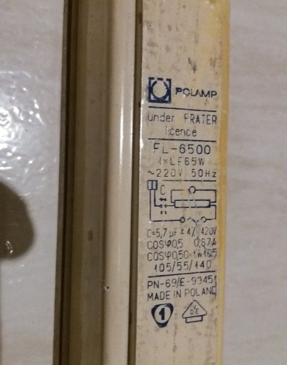 Zdjęcie oferty: Statecznik POLAMP 1x65W