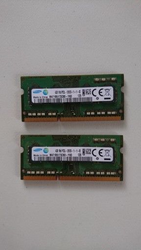 Zdjęcie oferty: 2x Samsung 4GB 1Rx8 PC3L - 12800S M471B5173CB0-YK0