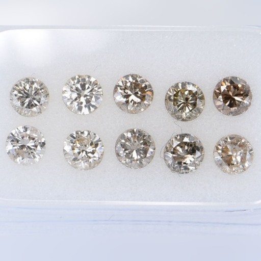 Zdjęcie oferty: 10 Brylanty - 1.60 ct - okrągły - Mix Colors -SI1 