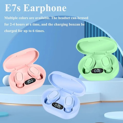 Zdjęcie oferty: Słuchawki bezprzewodowe douszne E7S różowe