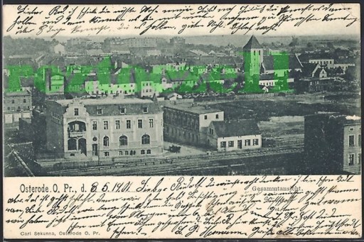 Zdjęcie oferty: OSTRÓDA Osterode piękna panorama 1901