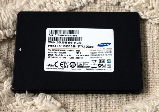 Zdjęcie oferty: 3 x Dysk SSD Samsung 2,5'' 256Gb PM851 SATA6.0Gbps