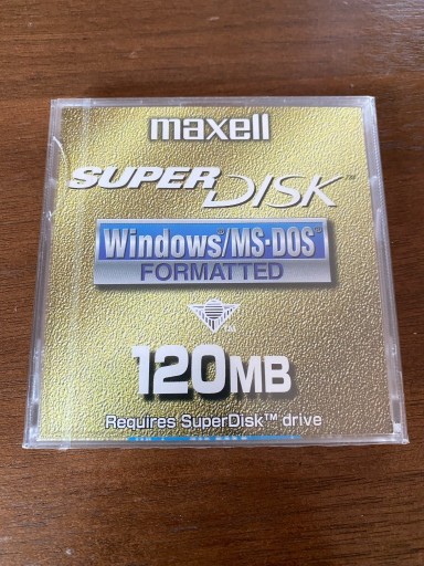 Zdjęcie oferty: Dyskietka LS-120 SuperDisk MAXELL 120MB NOWA