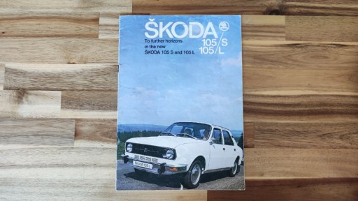 Zdjęcie oferty: Prospekt, broszura Skoda 105/120 j. Angielski 