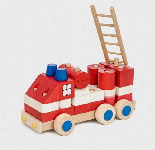 Zdjęcie oferty: Wóz strażacki z klocków Klocki dla dzieci Tarnawa