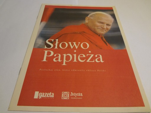 Zdjęcie oferty: Słowo Papieża Gazeta Wyborcza 24.12.2004 Unikat!