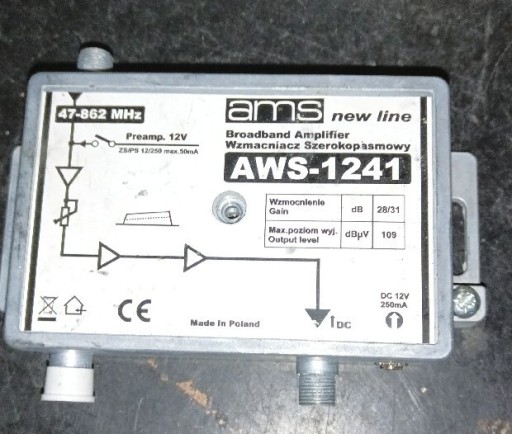 Zdjęcie oferty: Wzmacniacz antenowy AWS-1241