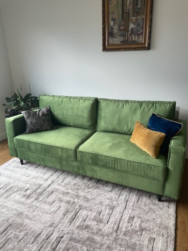 Zdjęcie oferty: Sofa rozkładana 226 cm zielona  crown velvet
