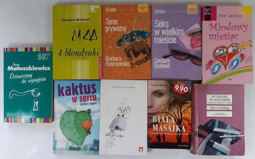 Zdjęcie oferty: Zestaw 9 książek Literatura obyczajowa romans