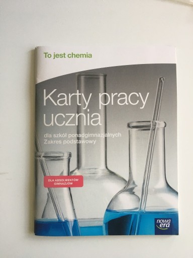 Zdjęcie oferty: NOWE Karty pracy ucznia To jest chemia zakres pods