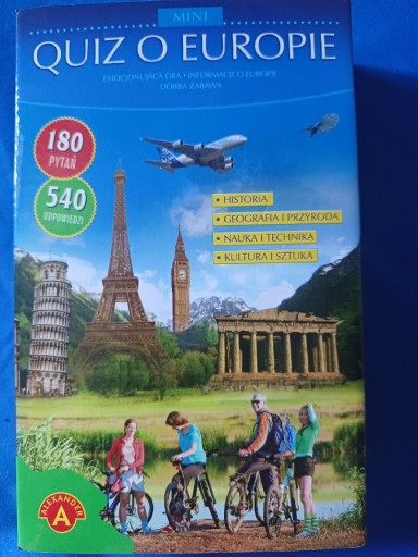 Zdjęcie oferty: Gra edukacyjna mini quiz o Europie 