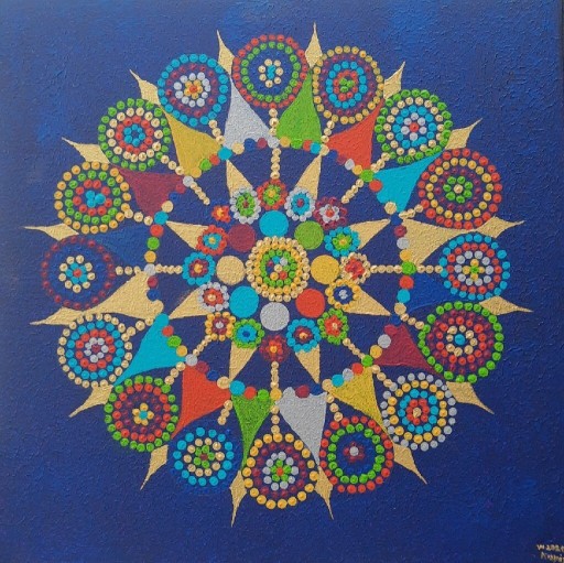 Zdjęcie oferty: Obraz "Mandala w błękicie"
