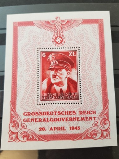 Zdjęcie oferty: Niemcy , GG(A. Hitler,1945r.)-arkusz