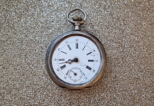 Zdjęcie oferty: Zabytkowy zegarek kieszonkowy, srebro