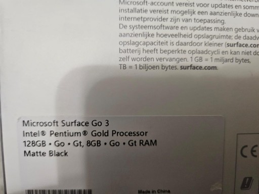 Zdjęcie oferty: Laptop/Tablet 2w1 MICROSOFT Surface Go 3 10.5