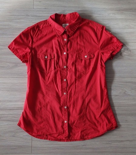Zdjęcie oferty: H&M Koszula czerwona rozpinana 40