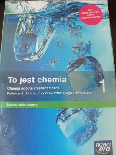 Zdjęcie oferty: To jest chemia podręcznik 