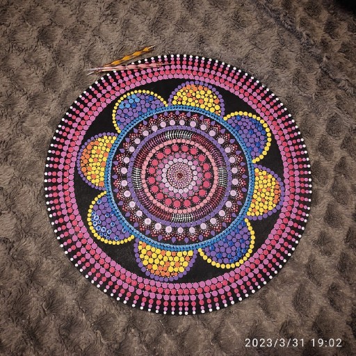 Zdjęcie oferty: Ozdoby do domu, mandala, dot painting 