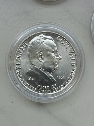 Zdjęcie oferty: Czechosłowacja 100 koron 1951 r srebro 