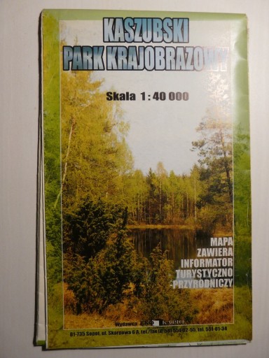 Zdjęcie oferty: Kaszubski Park Krajobrazowy - mapa 