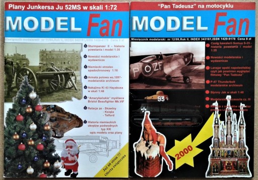 Zdjęcie oferty: MODEL FAN 2 szt. > P-47 Thunderbolt, Ju-52MS 