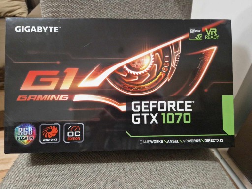 Zdjęcie oferty: Karta GRaficzna Gigabyte GeForce GTX 1070 8 GB