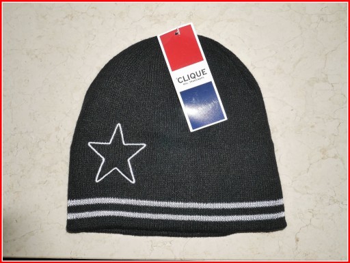 Zdjęcie oferty: czapka CLIQUE Star One Size NOWA gwiazda 100% Bawełna odblask