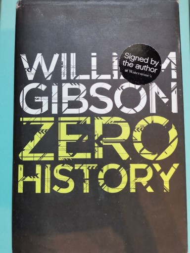 Zdjęcie oferty: William Gibson Zero History z autografem