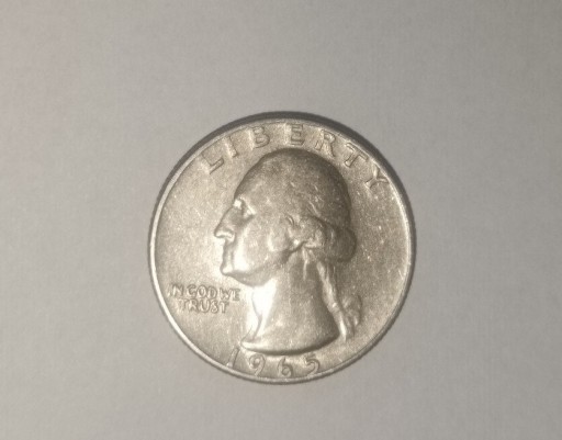 Zdjęcie oferty: Quarter dollar odwrotka 1965 r