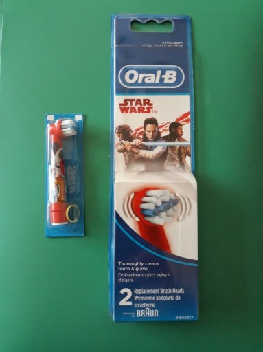 Zdjęcie oferty: 1 x KOŃCÓWKA DO SZCZOTECZKI ORAL-B STAR WARS KIDS