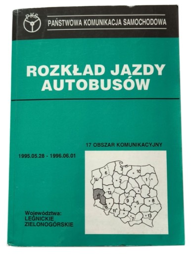 Zdjęcie oferty: ROZKŁAD JAZDY AUTOBUSÓW PKS, ZIELONOGÓRSKIE 1995