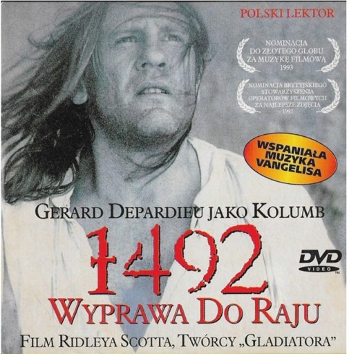 Zdjęcie oferty: DVD 1492 Wyprawa do raju