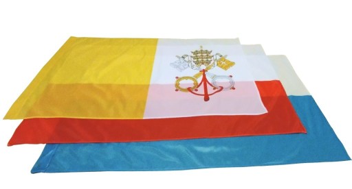 Zdjęcie oferty: Flaga Polski Maryjna Papieska 150x90 na drzewiec