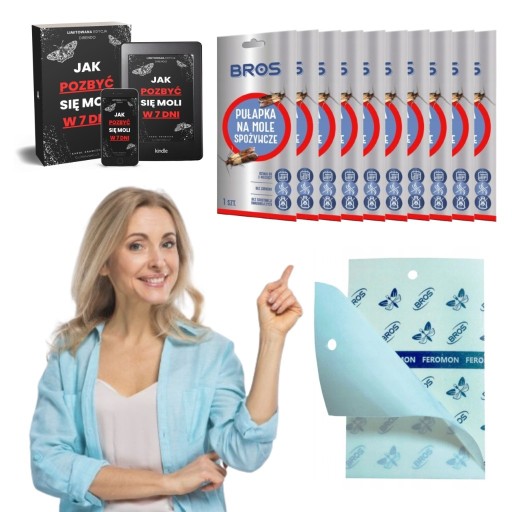 Zdjęcie oferty: ZESTAW 10x PUŁAPKA KLEJ NA MOLE SPOŻYWCZE BROS LEP DO ZWALCZANIA MOLI+BONUS