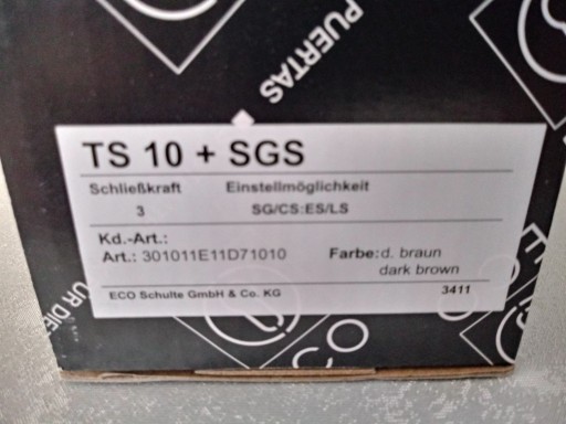 Zdjęcie oferty: Samozamykacz ECO TS 10 + SGS