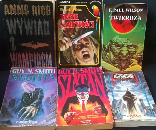 Zdjęcie oferty: ZESTAW, 6 KSIĄŻEK, HORROR, SMITH, WILSON.