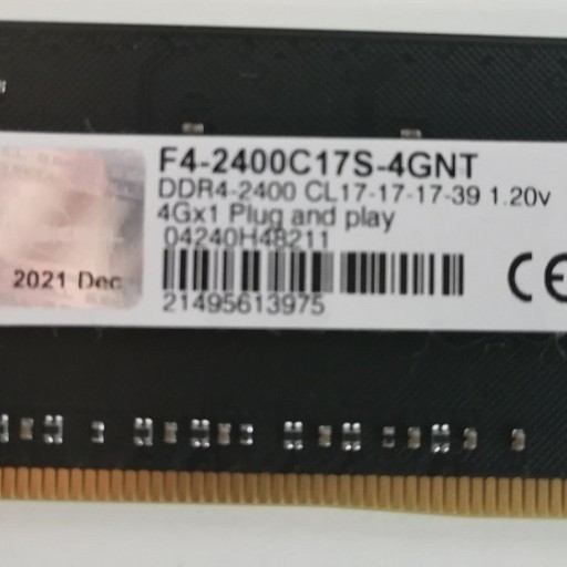 Zdjęcie oferty: Pamięć G.Skill Value, DDR4, 4 GB, 2400MHz, CL17 (F