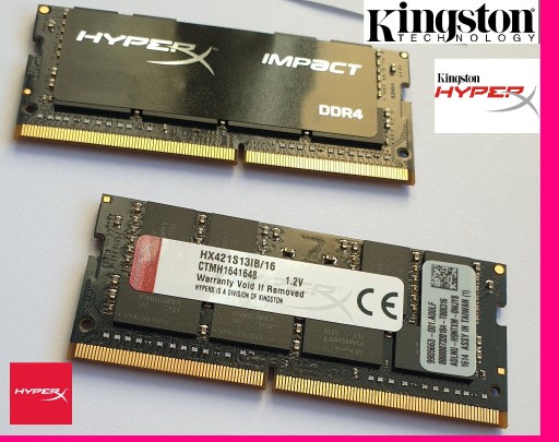 Zdjęcie oferty: HyperX 16GB KINGSTON CL13 DDR4 pc 32 HX421S13IB/16