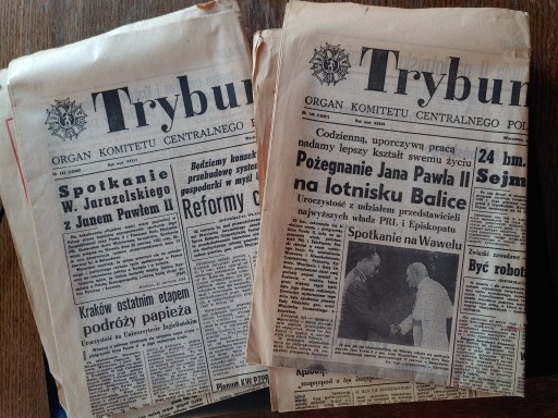 Zdjęcie oferty: Gazeta Zestaw Trybuna Ludu 1983r Pamiątki PRL 