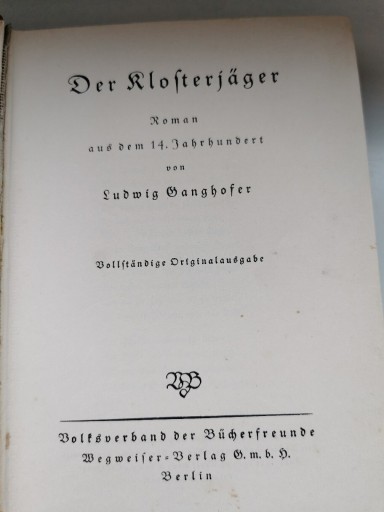 Zdjęcie oferty: Stara książka niemiecka 