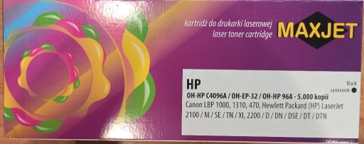 Zdjęcie oferty: TONER do HP 2100 [ C4096A ] Nowy Zamiennik