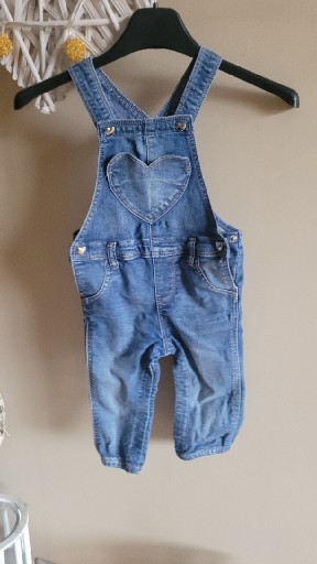 Zdjęcie oferty: H&M spodnie dżinsy ogrodniczki rozm 80